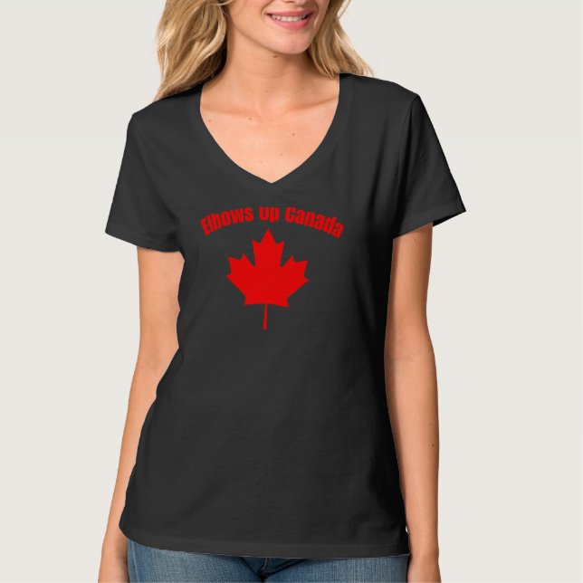 Camiseta Codos Arriba Canadá (En la parte posterior) (Anverso)