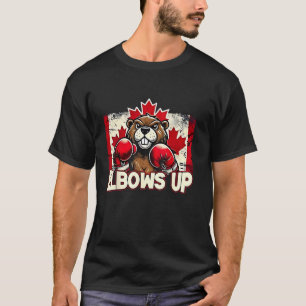 Camiseta Codos Arriba Canadá Establecido 1867 Orgulloso Can