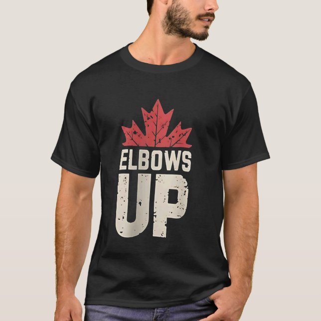 Camiseta Codos Arriba Canadá Establecido en 1867 Orgulloso  (Anverso)