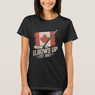 Camiseta Codos Arriba Canadá Establecido en 1867 Orgulloso