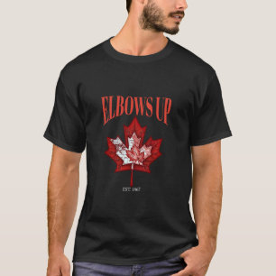 Camiseta Codos Arriba Canadá Establecido en 1867 Orgulloso