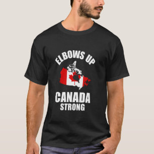 Camiseta Codos Arriba Canadá Hombres Mujeres Canadienses Fu