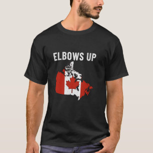 Camiseta Codos Arriba Canadá Libre Orgulloso Canadiense