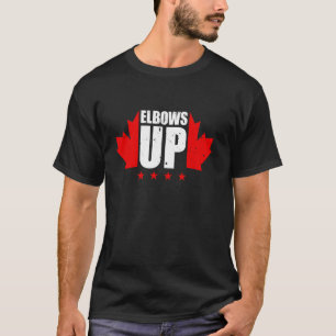 Camiseta Codos Arriba Canadá Libre Orgulloso Canadiense Ret