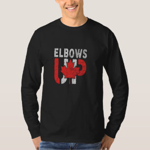 Camiseta Codos Arriba Canadá,Nunca 51 Bandera de Canadá 186