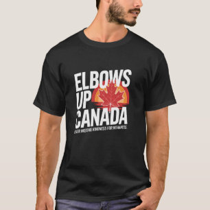 Camiseta Codos Arriba Canadá Nunca Confundas la Amabilidad