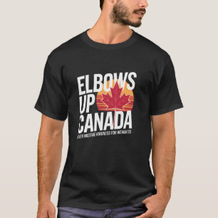 Camiseta Codos Arriba Canadá Nunca Confundas la Amabilidad