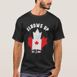 Camiseta Codos Arriba Canadá Verdadero Norte Canadá Por Sie