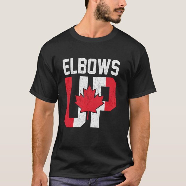 Camiseta Codos Arriba u2013 Declaración de la Bandera Canad (Anverso)