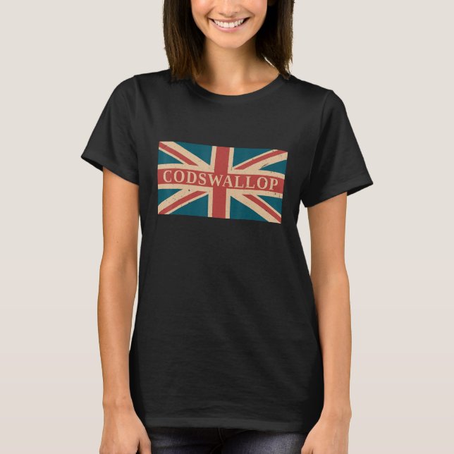Camiseta Codswallop  British Slang England Anglophile (Anverso)