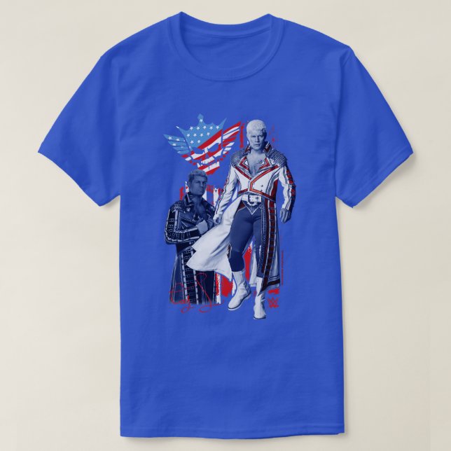 Camiseta Cody Rhodes Americana Retro Pin (Diseño del anverso)
