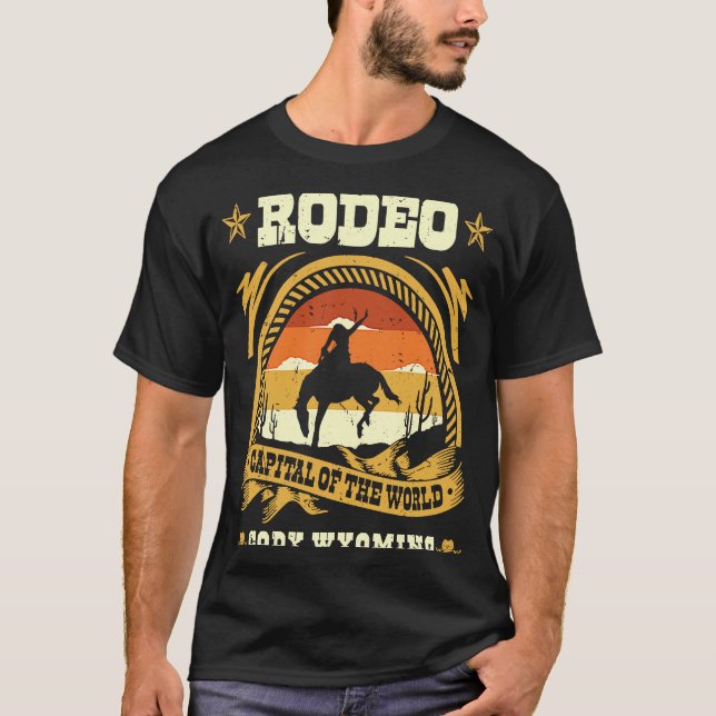 Camiseta Cody Wyoming Capital del Rodeo del Mundo Turista (Anverso)