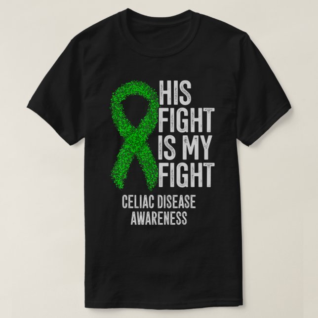 Camiseta Coeliac Su Lucha Es Consciente De Mi Enfermedad Ce (Diseño del anverso)