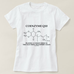 Camiseta Coenzima Q10 Cadena Única de Transporte Electrón