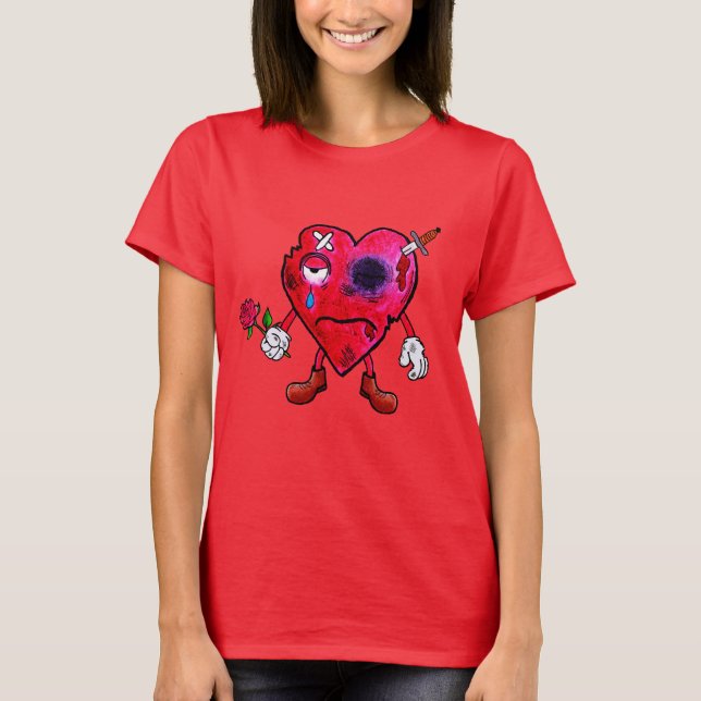Camiseta Cœur brisé  (Anverso)