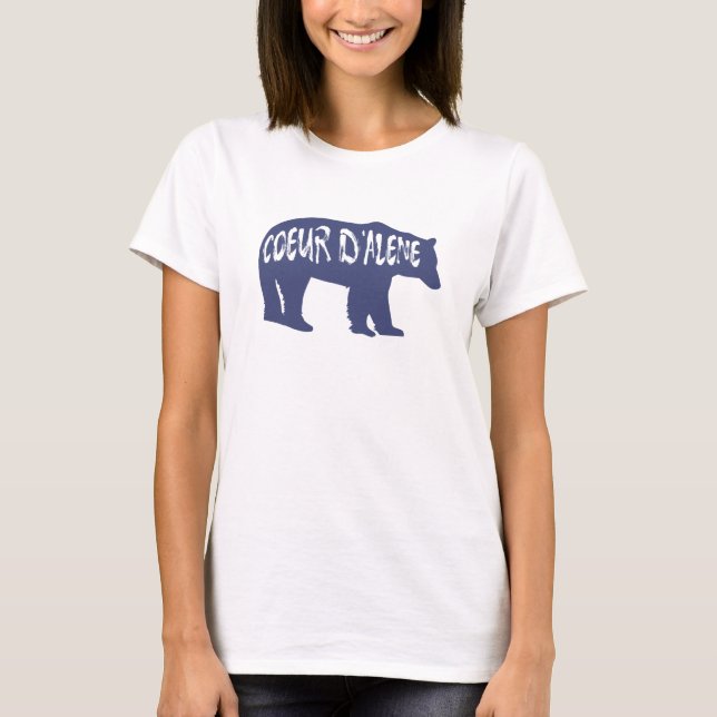 Camiseta Coeur d'Alene Idaho Bear (Anverso)