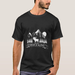 Camiseta Coeur D'Alene Idaho Mountain Moose Gift Coeur D'Al