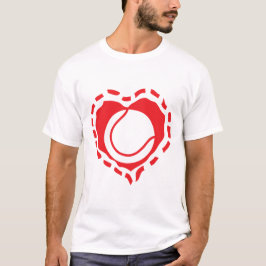 Camiseta coeur love like tennis sport