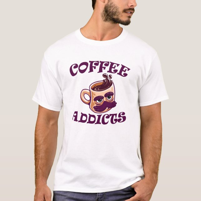 Camiseta Cofee addicts (Anverso)