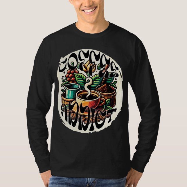 Camiseta Coffee Addict (Anverso)