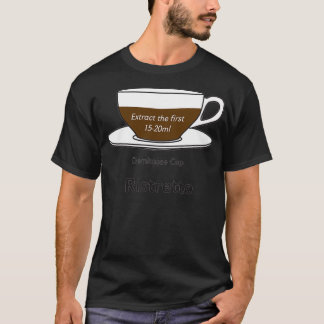 Camiseta Coffee Addict Ristretto sin fondo