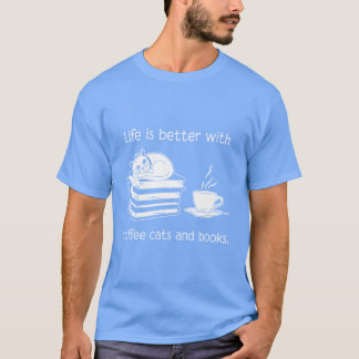 Camiseta Coffee and Cat family
