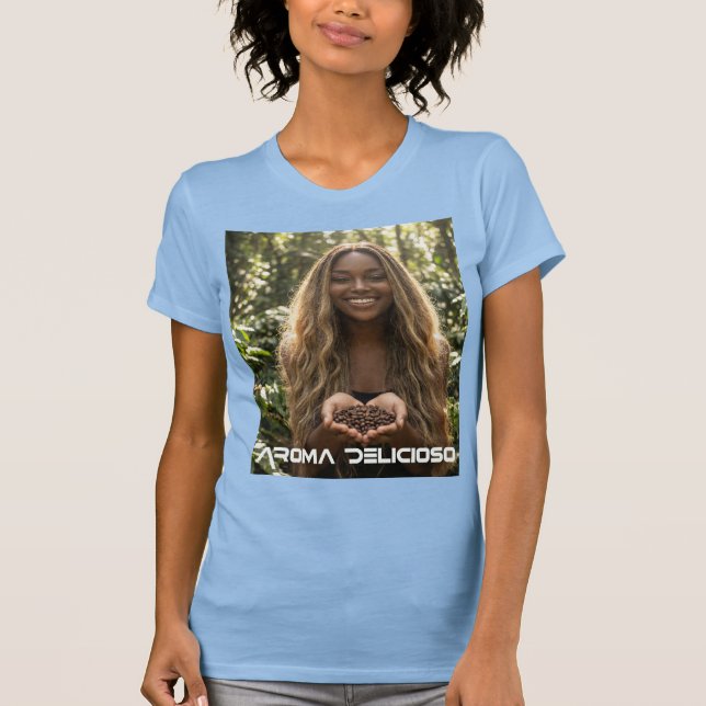 CAMISETA COFFEE - AROMA DELICIOSO (Anverso)