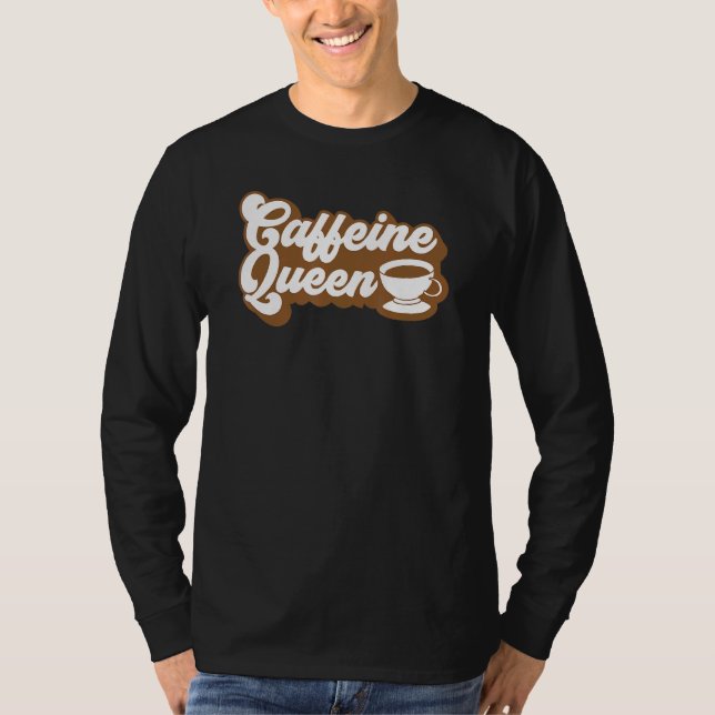Camiseta Coffee Barista - Hombres Mujeres - Reina de la caf (Anverso)