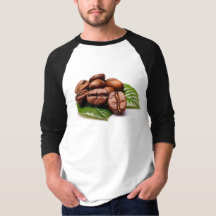 Camiseta Coffee Bean Elegance Masculino Sleeve Raglan T-Shi