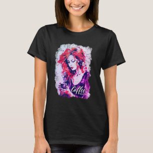 Camiseta Coffee Bliss - acuarela artística