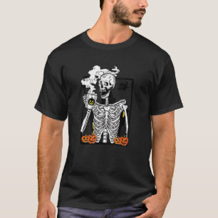 Camiseta Coffee caliente Skeleton Crewneck