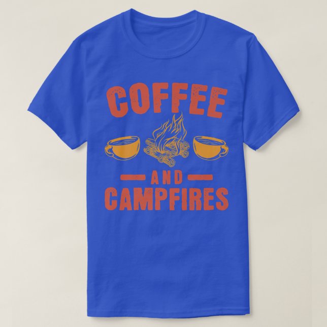 Camiseta Coffee Campfires Naturaleza Funny Camper (Diseño del anverso)