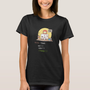 Camiseta Coffee Cat It Program Code Programmer Coder Comput