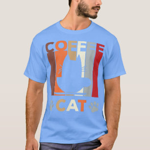 Camiseta Coffee Cat Retro Kitten Lover