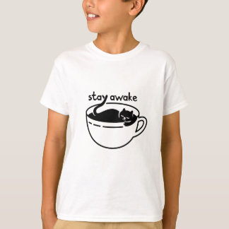 Camiseta Coffee Cat Stay Awake