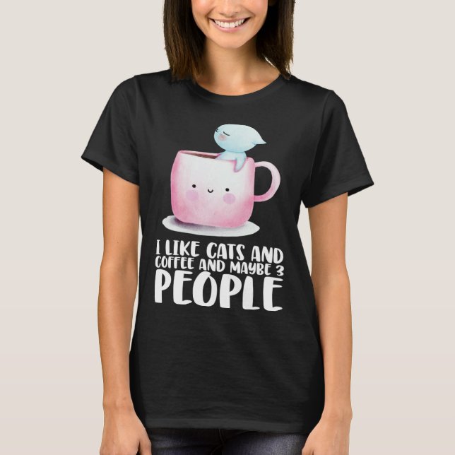 Camiseta Coffee Cats  Coffee Cat  Cat Coffee (Anverso)