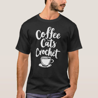 Camiseta Coffee Cats Crochet