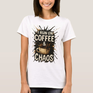 Camiseta Coffee Chaos Shirt - Paint salpicado