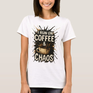 Camiseta Coffee Chaos Shirt - Paint salpicado