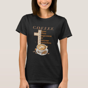 Camiseta Coffee Christ Ofrece Perdón Para Todos