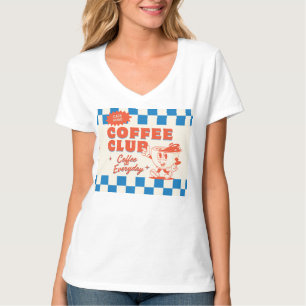 Camiseta Coffee Club ambiente 50 – Adorable amante del café