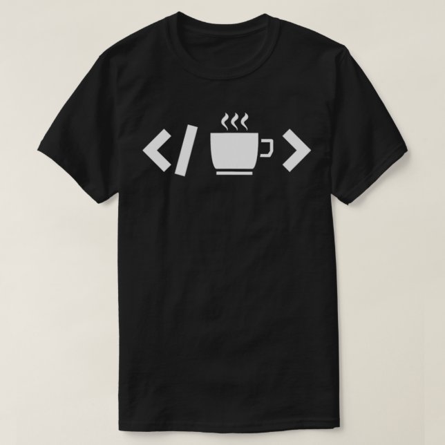 Camiseta Coffee Code Web Developer Programmer Coder (Diseño del anverso)