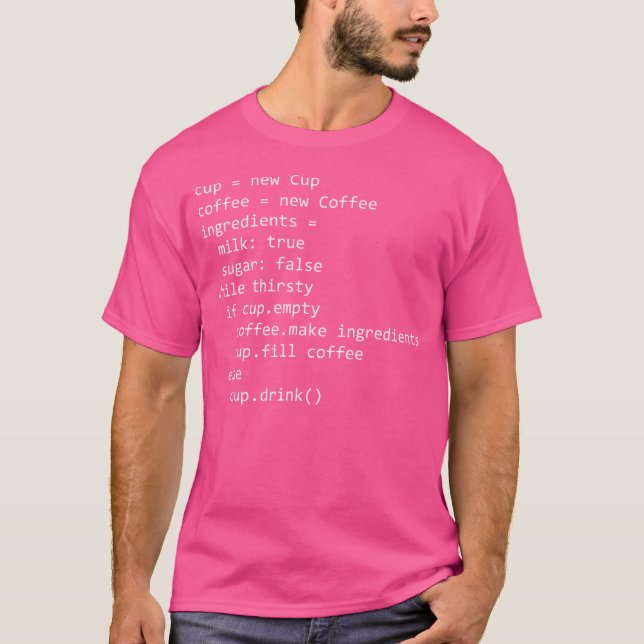 Camiseta Coffee Coding Caffeine Computer Science Shee (Anverso)