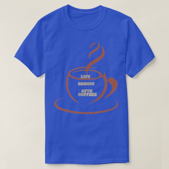 Camiseta Coffee cofe clasque (Diseño del anverso)