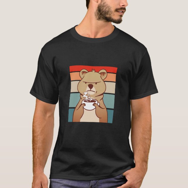 Camiseta Coffee Coffee Angry Bear (Anverso)