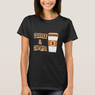 Camiseta Coffee Crypto Coin Cryptocurrency Money Blockchain