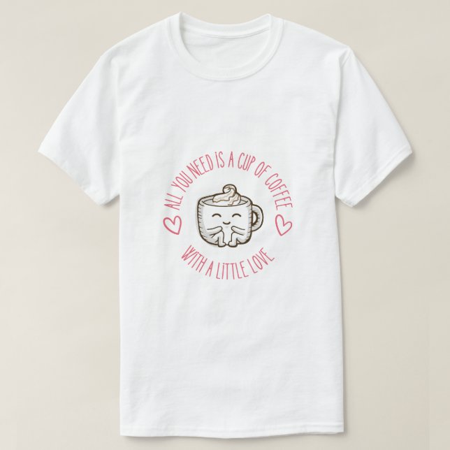 Camiseta Coffee cup (Diseño del anverso)