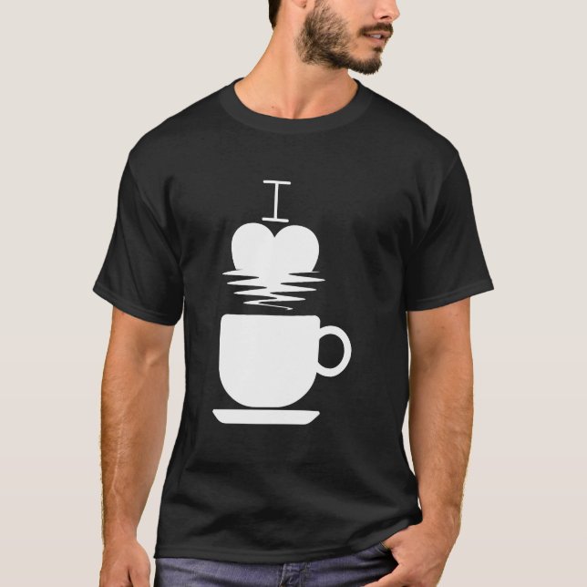 Camiseta Coffee de bebida de amor Funny (Anverso)