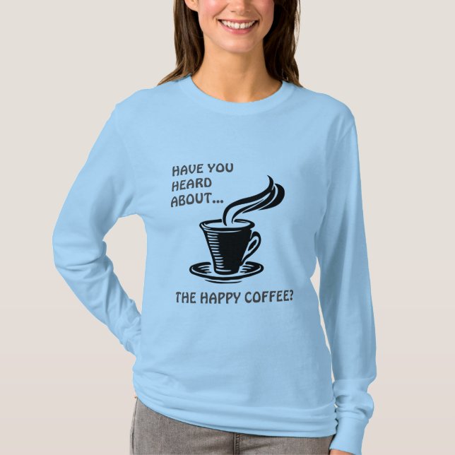 Camiseta Coffee de manga larga y caliente (Anverso)