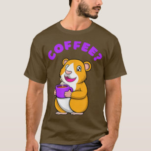 Camiseta Coffee de oficina del lunes para cerdos de Guinea